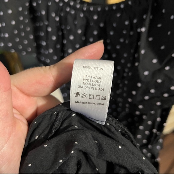 Marysia Resort Maxi Dress Off Shoulder Swiss Polka Dot - Picture 9 of 11